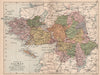 COUNTY GALWAY. Antique county map. Connaught. Ireland. BARTHOLOMEW 1882