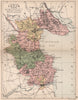 COUNTY LOUTH. Antique county map. Leinster. Ireland. BARTHOLOMEW 1882 old