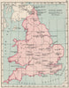 WARS OF THE ROSES. England & Wales. Battles/raids & dates. SMALL 1907 old map