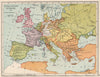 EUROPE IN 1815. German confederation. United Netherlands 1907 old antique map