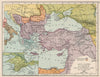 SOUTH EAST EUROPE 1856. Crimean War. Ottoman Empire & tribute states 1907 map