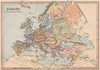 10TH CENTURY EUROPE. Holy Roman Empire Caliphate of Cordoba. COLLINS 1880 map