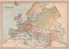 12TH CENTURY EUROPE.Divided Ireland.Holy Roman Empire Seljuks Almohades 1880 map