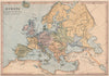 16TH CENTURY EUROPE. Reformation. Key battles/dates. COLLINS 1880 old map
