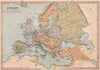 EUROPE 1648-1789. Osmanic (Ottoman) Empire. Kingdom of Poland. COLLINS 1880 map