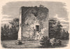 DUMBARTONSHIRE. Old Rossdhu Castle. Scotland 1885 antique print picture