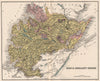ROSS-SHIRE & CROMARTYSHIRE. Antique county map. Scotland. LIZARS 1885 old