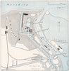 PORT OF DEN HELDER. Netherlands. WW2 ROYAL NAVY INTELLIGENCE MAP 1944 old