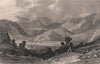 LAKE DISTRICT. Rossthwaite, Borrowdale, from Watenlath road. Cumbria. ALLOM 1839