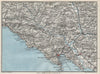 ITALIAN RIVIERA LIGURE LEVANTE. La Spezia Levanto Sarzana 1924 old antique map
