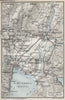 LAKE LAGO DI GARDA (BENACO) . Riva Arco &c. Vintage map plan. Italy 1924