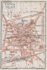 PISTOIA. Vintage town city map plan. Italy 1924 old antique chart