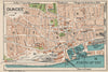 DUNDEE. Vintage town city map plan. Scotland 1932 old vintage chart