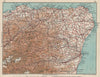 GRAMPIAN. Abderdeenshire Banff Moray Elgin. Vintage map plan. Scotland 1932