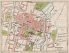 WINCHESTER. Vintage town city map plan. Hampshire 1930 old vintage chart