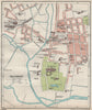 SALISBURY. Vintage town city map plan. Wiltshire 1930 old vintage chart
