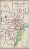 STRATFORD ON AVON. Vintage town city map plan. Warwickshire 1930 old