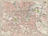 NORWICH. Vintage town city map plan. Norfolk 1930 old vintage chart