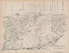 CIRQUE DE BIELSA & BARROSA.Parzan Pineta.Vintage panorama.Huesca Aragon 1921 map