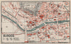 BURGOS. Vintage town city map plan. Spain 1930 old vintage chart