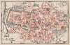 ÁVILA AVILA. Vintage town city map plan. Spain 1930 old vintage chart