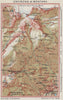 CRANS-MONTANA ENVIRONS. Sierre Aminona Chermignon. Switzerland vintage map 1948