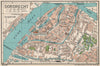 DORDRECHT. Vintage town city map plan. Netherlands 1933 old vintage chart