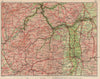 RHINE VALLEY. Coblenz Frankfurt Wiesbaden Mannheim Worms Darmstadt 1933 map