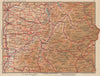 DAUPHINÉ. Savoie Hautes-Alpes Isère Drome Lyon Grenoble Chambéry Alps 1954 map