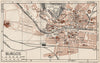 BURGOS. Vintage town city map plan. Spain 1958 old vintage chart