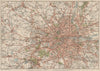 GREATER LONDON. Shows projected A40 & A316. Vintage city plan. London 1927 map