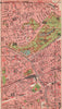LONDON E.Old Ford Stepney South Hackney Victoria Park Homerton Mile End 1927 map