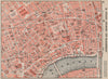 LONDON WEST END. Strand Holborn Bloomsbury Covent Garden. Vintage map 1927