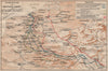 WESTERN FRONT MAIN BATTLE LINES. Vintage map. WW1 First World War. Flanders 1920