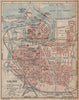 CALAIS. Vintage town city map plan. Pas-de-Calais 1920 old antique chart