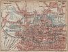 AMIENS. Vintage town city map plan. Somme 1920 old antique chart