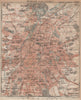 BRUXELLES (PLAN D'ENSEMBLE) . Vintage town city plan. Belgium. Brussels 1920 map
