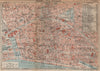 ANTWERPEN-VILLE INTERIEURE. Vintage town city map plan. Belgium. Anvers 1920