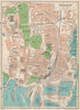 SOUTHAMPTON. Vintage town city map plan. Hampshire 1950 old vintage chart