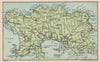 JERSEY. Vintage map plan. Channel Islands. St Helier 1950 old vintage