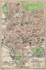 NORTHAMPTON. Vintage town city map plan. Northamptonshire 1950 old vintage