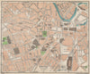 SHEFFIELD. Vintage town city map plan. Yorkshire 1950 old vintage chart