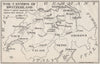 THE CANTONS OF SWITZERLAND. Vintage map plan. Cities Towns 1930 old
