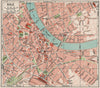BASEL BASEL. Vintage town city map plan. Switzerland 1930 old vintage