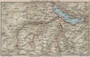 ZWEISIMMEN FRUTIGEN THUNERSEE. Interlaken Spiez Kienthal Aeschi 1930 old map