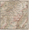 ADELBODEN ENVIRONS. Hirzboden. Vintage map plan. Switzerland 1930 old