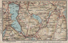LAKE OF ZUG AND EINSIEDELN. Cham Goldau Küssnacht. Vintage map. Switzerland 1930