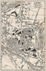 CHUR COIRE. Vintage town city map plan. Switzerland 1930 old vintage chart