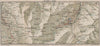AROSA ENVIRONS. Churwalden Weisshorn. Vintage map plan. Switzerland 1930