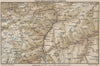 ENGELBERG ANDERMATT DISENTIS-SEDRUN. Uri Grisons Berne. Vintage map 1930
